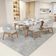 Cadeira de Jantar e Estar Living Estofada Lince L02 Linho Cinza - Lyam Decor