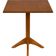 Mesa de Madeira Tramontina London Coluna Central Quadrada em Tauarí Amêndoa 4 Lugares 70 cm