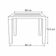 Mesa Niala Quadrada Preta 80cm em Polipropileno Plaxmetal