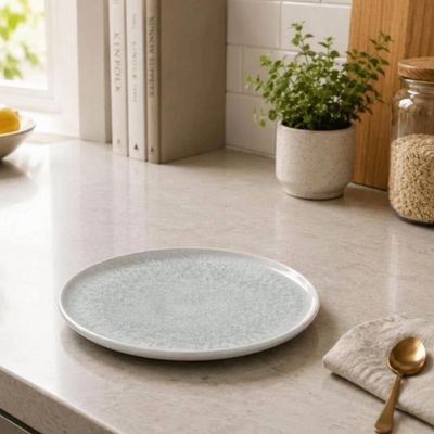 Jogo 6 Pratos Rasos 27,5cm Cerâmica Stoneware Bio Pietra Porto Brasil Orgânico Mesa Posta