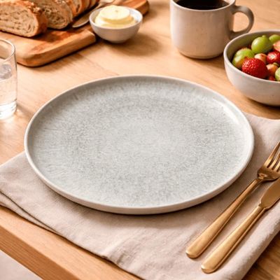 Prato Raso Cerâmica Bio Pietra Porto Brasil Stoneware Cozinha Gourmet Mesa Posta Restaurante