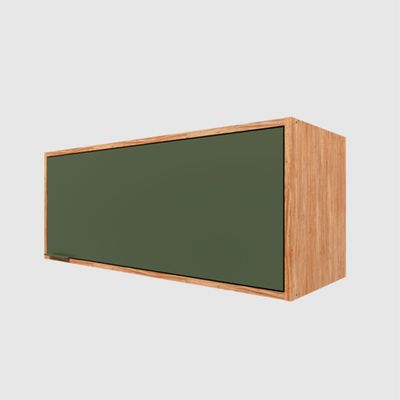 Armário Aéreo para Geladeira Bartira Esmeralda Basculante Damasco/Verde Verde