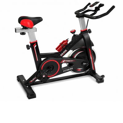 Bicicleta Spinning Q50 New Speed 8 Níveis Roda de Inércia Dream Preto e Vermelho