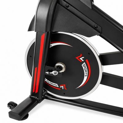Bicicleta Spinning Q50 New Speed 8 Níveis Roda de Inércia Dream Preto e Vermelho