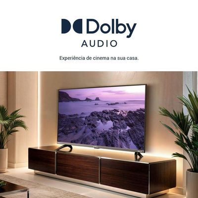 Smart TV 50" Britânia B50CRA 4K Ultra HD DLED Grafite Bivolt