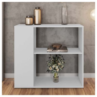 Aparador Opala Buffet Decorativo 1 Prateleira Caemmun Branco