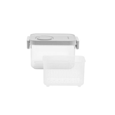 Pote Organizador De Geladeira 0,9l Organizzare Com Controle De Umidade Tramontina 61820-090