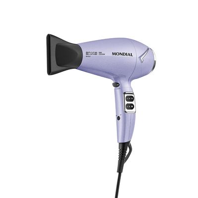 Secador de Cabelos Space Shine Mondial Lilás BIVOLT - SC-21-BI Bivolt