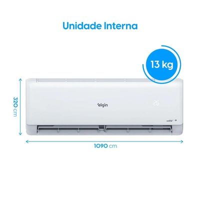 Ar Condicionado 24000 BTUs Split Hi Wall Inverter Elgin Quente e Frio Eco III 220V