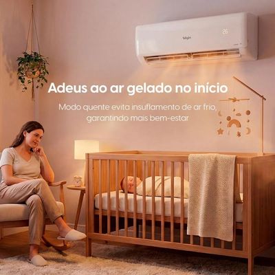 Ar Condicionado 24000 BTUs Split Hi Wall Inverter Elgin Quente e Frio Eco III 220V