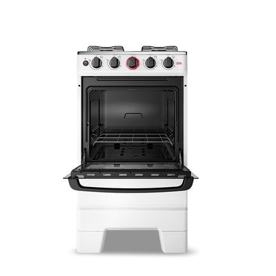 Fogão Esmaltec Ideal Super 4 Bocas com Mesa em Inox Branco / Bivolt