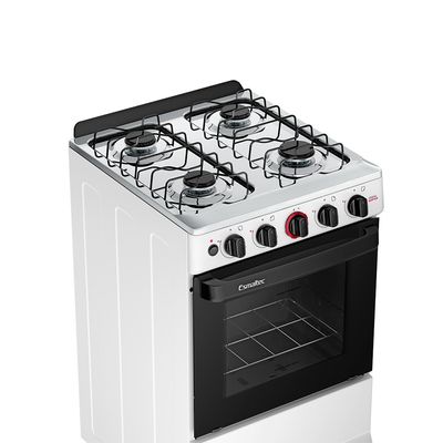 Fogão Esmaltec Ideal Super 4 Bocas com Mesa em Inox Branco / Bivolt