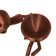 Kit 2 Vasos Preguiçosos Suculentas Decoração 19 cm Decorativo Bronze
