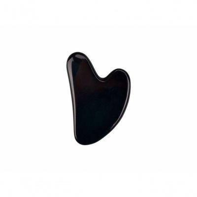 Rolo Massageador Facial Smart GR com Obsidiana Negra e Guasha Coração para Drenagem e Relaxamento 1