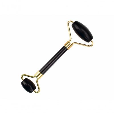 Rolo Massageador Facial Smart GR com Obsidiana Negra e Guasha Coração para Drenagem e Relaxamento 1