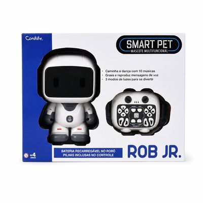Robô Interativo com Controle Remoto Kid Robot - Cinza