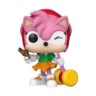 Boneco Funko Pop! Sonic The Hedgehog -  Amy Rose Com Chase