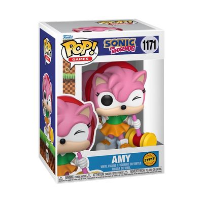 Boneco Funko Pop! Sonic The Hedgehog -  Amy Rose Com Chase