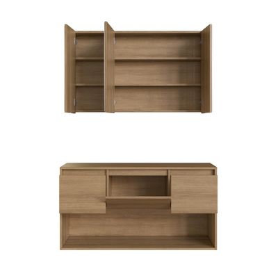 Gabinete de Banheiro Suspenso 110cm com Espelheira Lavinia s