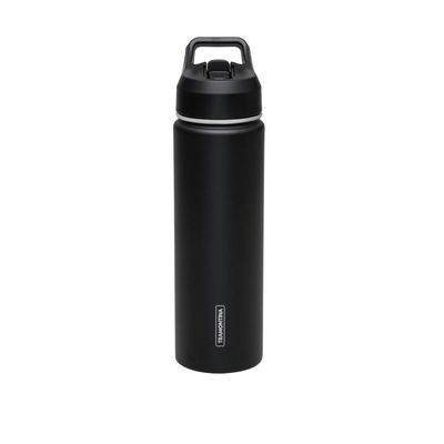 Garrafa Térmica Tramontina 650 ml Preta com Canudo