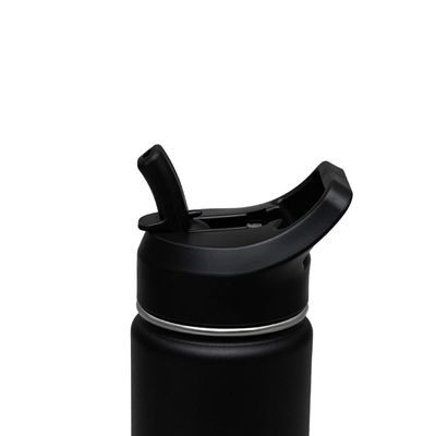 Garrafa Térmica Tramontina 650 ml Preta com Canudo