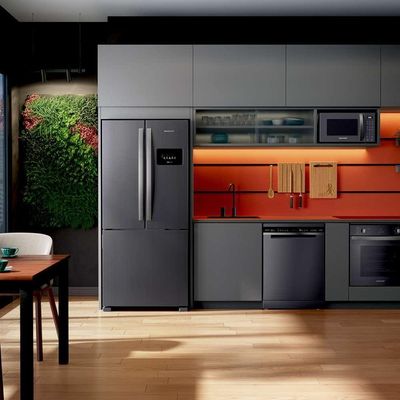 Geladeira Brastemp French Door Frost Free Inverter 559L BRO85MK Cinza 220V