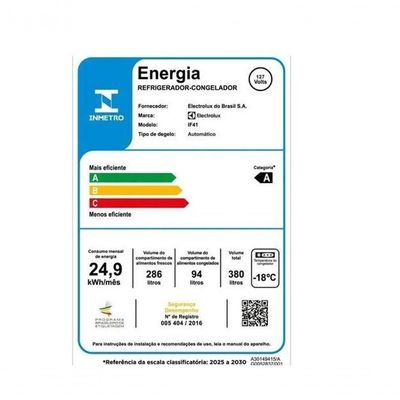 Geladeira Electrolux Duplex Frost Free Inverter 380L IF41 Branco 110V