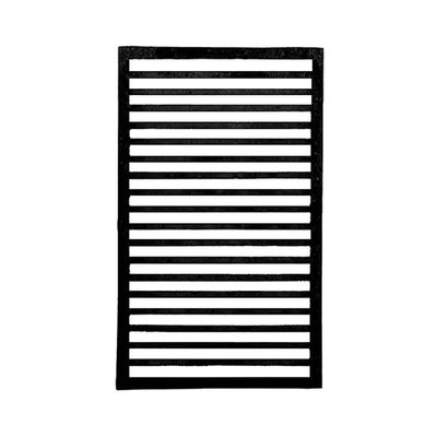 Grelha 186FA Ferro Fundido para Fogão a Lenha e Campeiro 20x40CM Preta