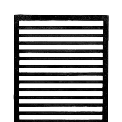 Grelha 186FA Ferro Fundido para Fogão a Lenha e Campeiro 20x40CM Preta