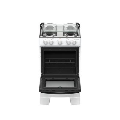 Fogão 4 Bocas Atlas Coliseum Plus Mesa Inox Branco