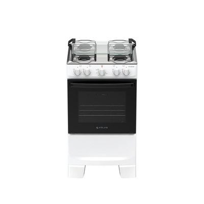 Fogão 4 Bocas Atlas Coliseum Plus Mesa Inox Branco