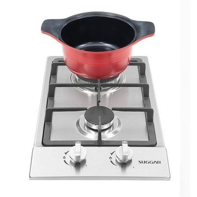 Fogão De Mesa Cooktop 2 Bocas Aço Inox à Gás Suggar Fg2002ix Bivolt