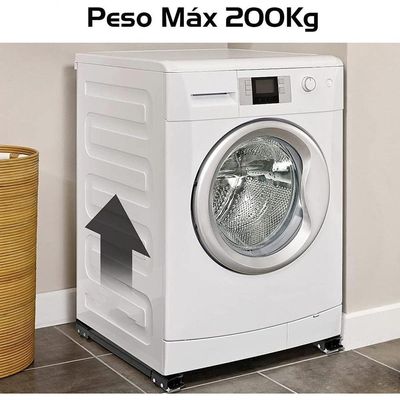 Base Suporte Ajustável Cheguei BR para Geladeira Máquina de Lavar e Secadora Até 200kg