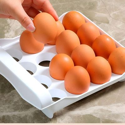 Caixa Organizadora para Ovos Gaveteiro Duplo em Polipropileno para Geladeira Branco Premium Colchões