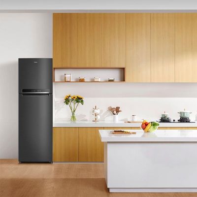 Geladeira Frost Free Duplex 425L Inverter Preta Midea MDRT572EVDDX3 Bivolt