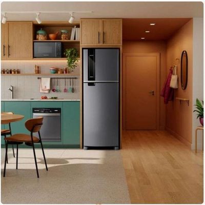 Geladeira Brastemp Frost Free 385 Litros Duplex Inox BRM46MK Platinum 110V