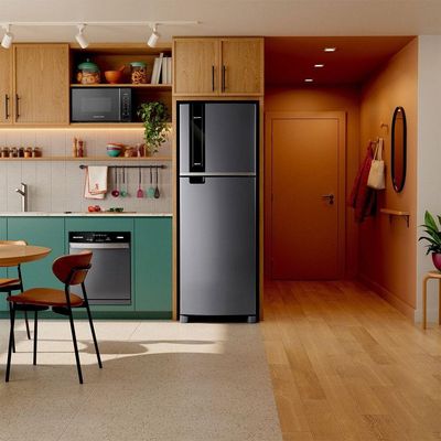 Geladeira BRM46MK Frost Free Duplex 385 Litros Brastemp Inox 220V