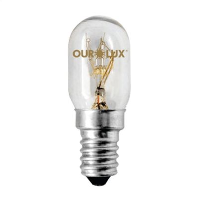 Lâmpada Incandescente Para Microondas E Geladeira 15w 127v E14 02039 Ourolux Lamp.inc.microond