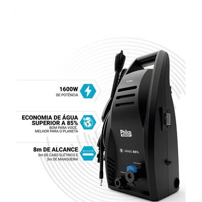Lavadora de Alta Pressão 1800psi Philco Force 1600W PLP2800 220V