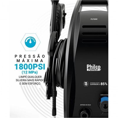 Lavadora de Alta Pressão 1800psi Philco Force 1600W PLP2800 220V