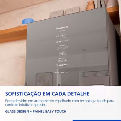 Geladeira BB65M 467L Frost Free Inverter Espelhada Panasonic Espelhado / Bivolt