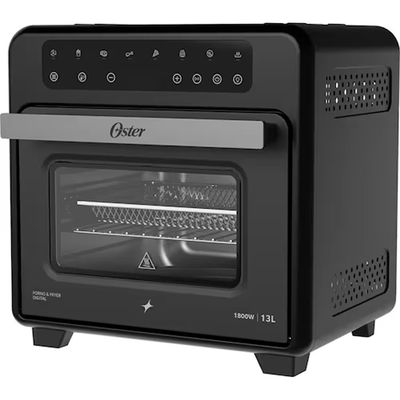 Forno e Fryer Digital Pro 13L 8 em 1 1800W Painel Touch Digital Função Desidratar Oster Preto / 127V