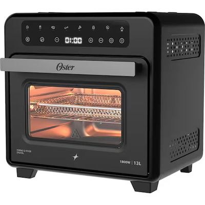 Forno e Fryer Digital Pro 13L 8 em 1 1800W Painel Touch Digital Função Desidratar Oster Preto / 127V