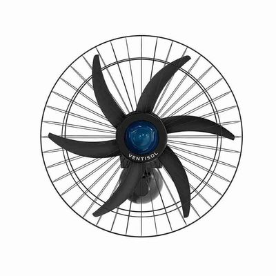 Ventilador de Parede Falcon 60cm 230W Alta Potência Design Moderno Ventisol Preto / Bivolt