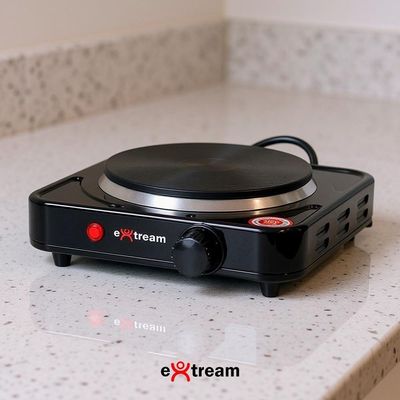 Fogão Portátil Cooktop Elétrico Extream CTEX1B10-127V 1 Boca Vidro Temperado Inox 110V