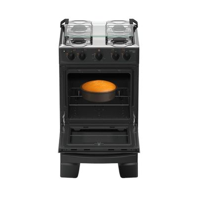 Fogão Monaco Plus New 4 Bocas Atlas Preto Bivolt