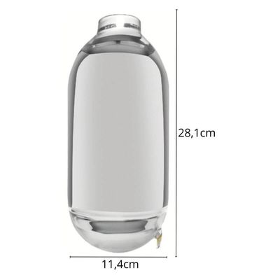 Ampola de Vidro Reposição para Garrafa Térmica 1,8L Tópazio Exata Tramontina