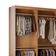 Closet Light 3 prateleiras e 6 cabideiros convencional MDF Moderna Imbuia
