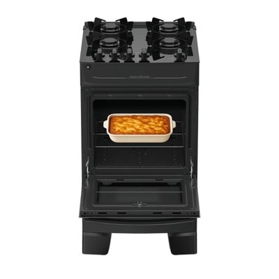 Fogão Monaco Top Glass New 4 Boca Atlas Preto Bivolt