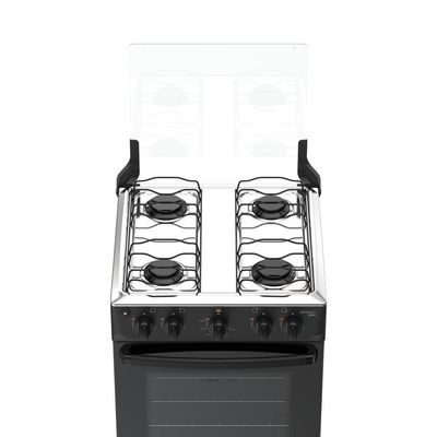 Fogão 4 Bocas Atlas Mônaco Plus Mesa Inox Bivolt Preto